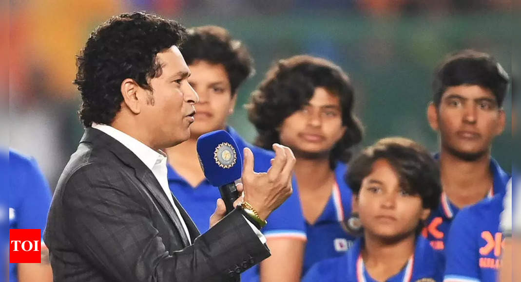 Watch: Sachin Tendulkar, BCCI felicitate triumphant U19 Women’s T20 World Cup team in Ahmedabad | Cricket News – Times of India