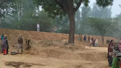 Man-made wetland coming up at Badbar village in Punjab's Barnala district