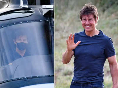 Tom Cruise in England for Mission Impossible