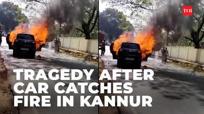 On cam: Pregnant woman, husband charred to death after their car catches fire in Kannur