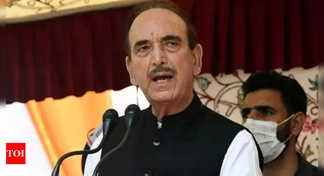 Ghulam Nabi Azad calls upon Amit Shah to apprise him of land eviction issues in J&K | India News – Times of India