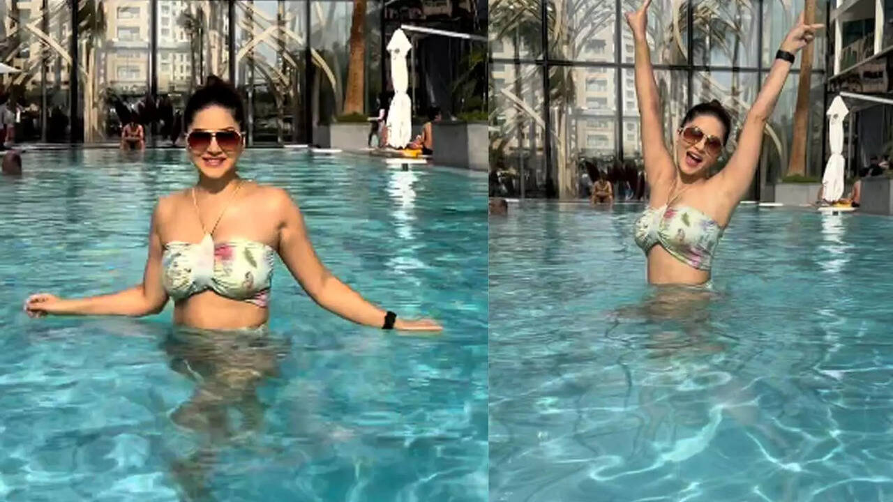 41-year-old Sunny Leone looks ravishing in a printed bikini, shares video  from her 'sexy getaway' in Dubai | Hindi Movie News - Bollywood - Times of  India