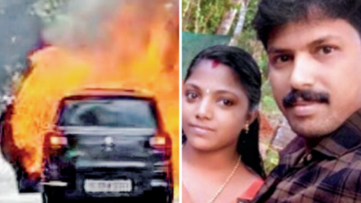 Would-be mom on way to hospital dies in car fire in Kerala's Kannur