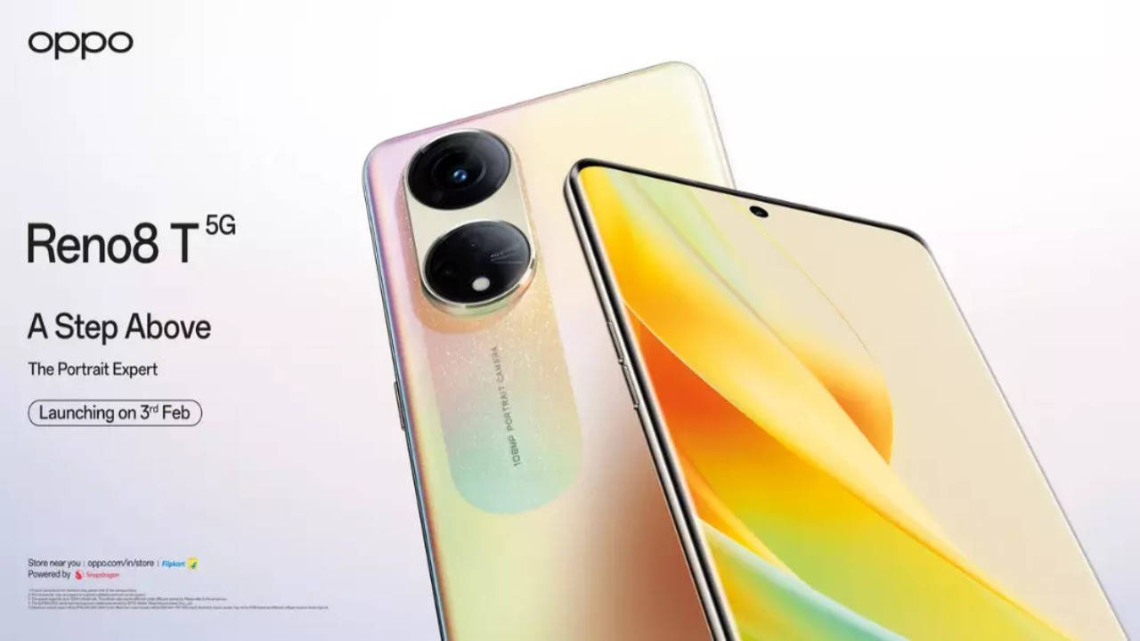 Oppo Reno 8T 5G smartphone, Enco Air3 TWS to launch in India today:  Expected features and more - Times of India