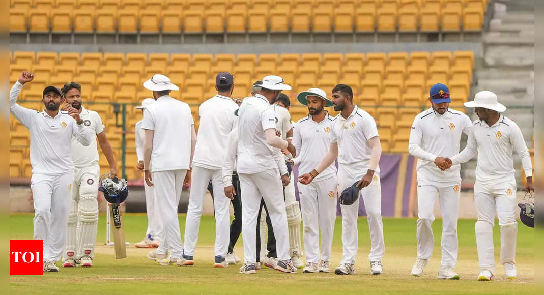 Karnataka register innings win over Uttarakhand to enter Ranji Trophy semifinals | Cricket News – Times of India