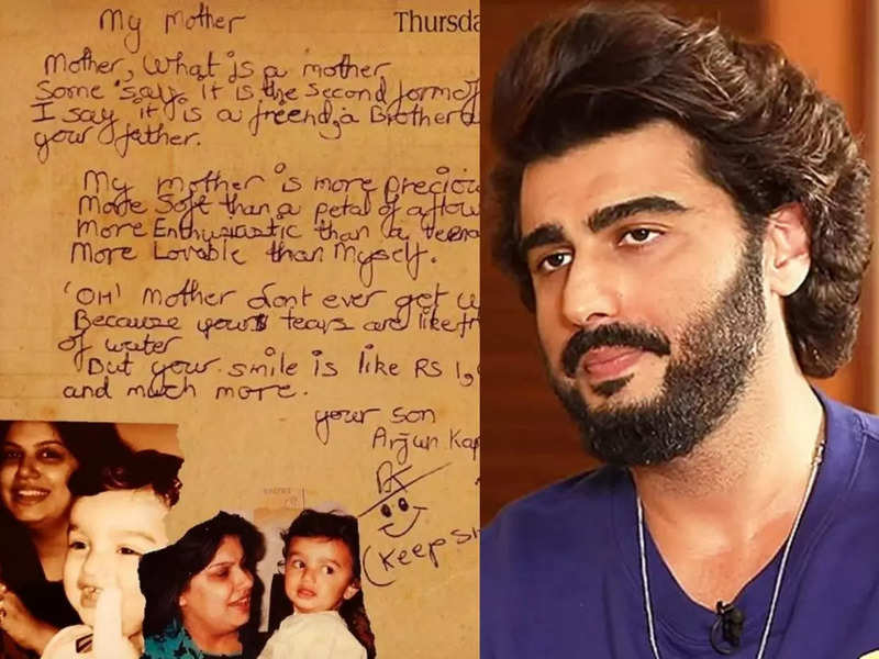 Arjun Kapoor Drops A Throwback Letter Written To His Mother Mona Kapoor In An Emotional Post 1825