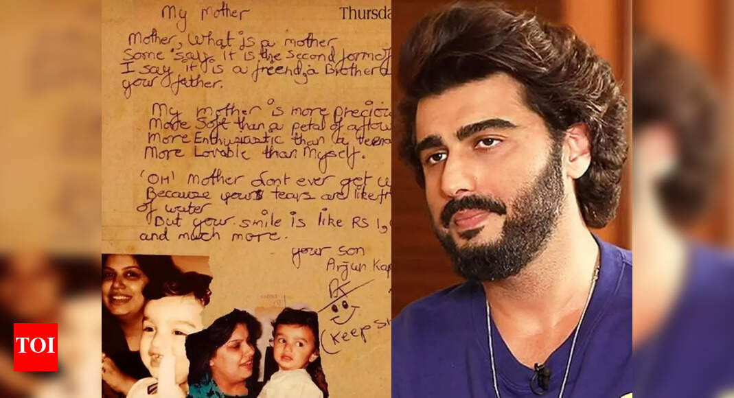 Arjun Kapoor drops a throwback letter written to his mother Mona Kapoor ...