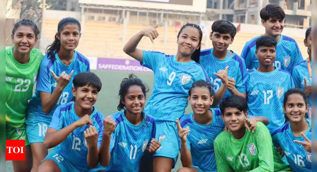 India maul Bhutan 12-0 in SAFF U-20 Women’s Championship | Football News – Times of India