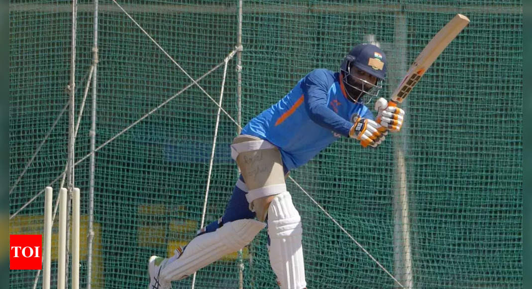 Ravindra Jadeja sweats it out in Team India’s net session ahead of first Test against Australia | Cricket News – Times of India