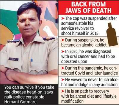 Comeback cop shares his mantra to fight cancer