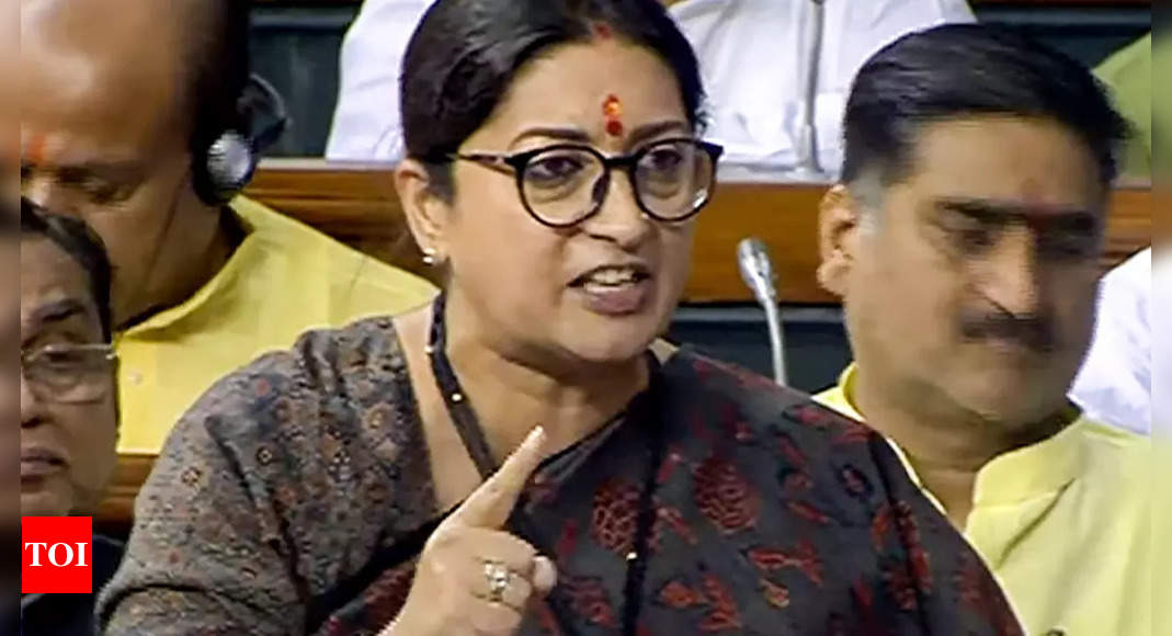 People will get time to prepare for change in marriage age: Smriti Irani | India News – Times of India