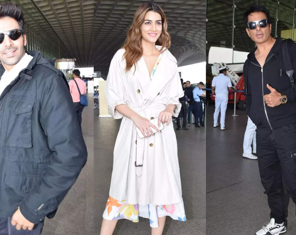 
#CelebrityEvenings: From Kriti Sanon-Kartik Aaryan to Shriya Saran-Arjun Rampal to Rakul Preet Singh-Sonu Sood, Bollywood celebs spotted in Mumbai

