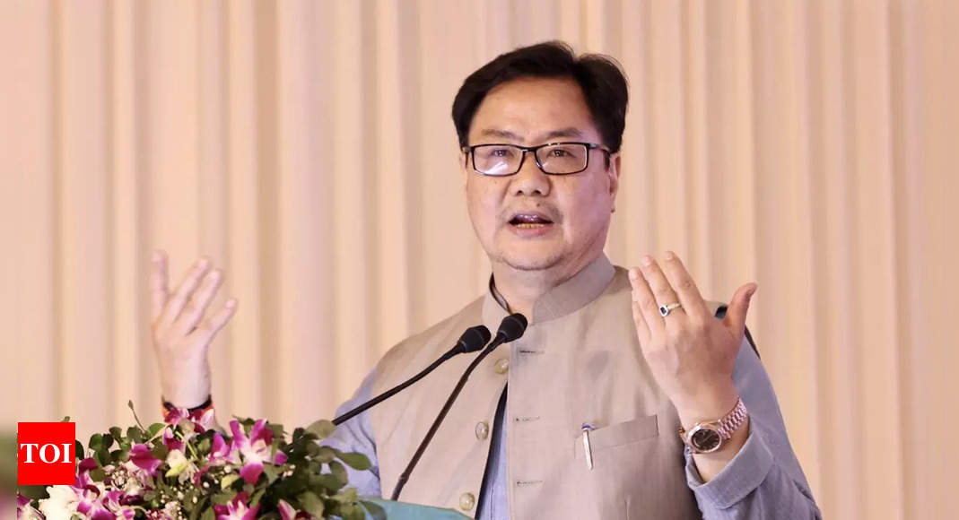 There is no judiciary versus government tussle in country: Law minister Kiren Rijiju | India News – Times of India