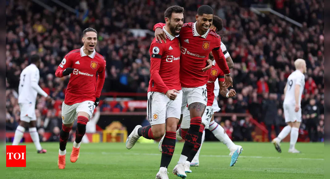 EPL: Rashford fires Man United to 2-1 win over Crystal Palace, Casemiro sees red | Football News – Times of India