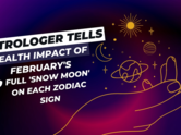 Astrologer tells health impact of February's full 'snow moon' on each zodiac sign