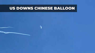 Watch: US military shoots downs Chinese spy balloon amid heightened tensions