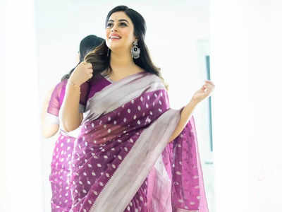 Poorna Shamna Kasim traditional saree photoshoot : r/cineglams