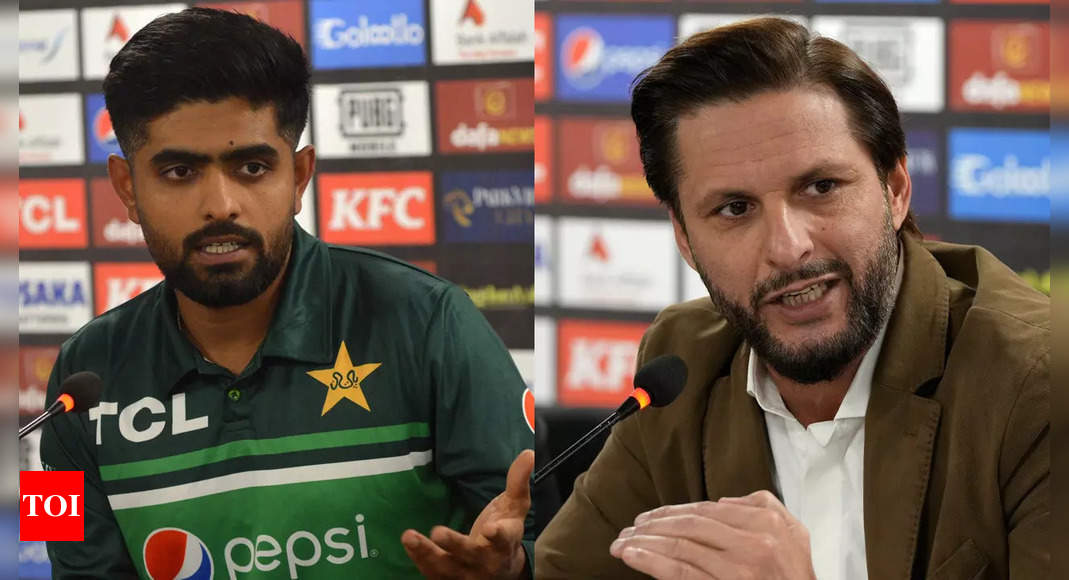 Explosion near the stadium halts an exhibition match; Babar Azam, Shahid Afridi moved to safety | Cricket News – Times of India