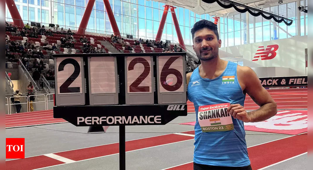 Tejaswin Shankar overcomes former world champion’s challenge to win high jump gold in Boston | More sports News – Times of India