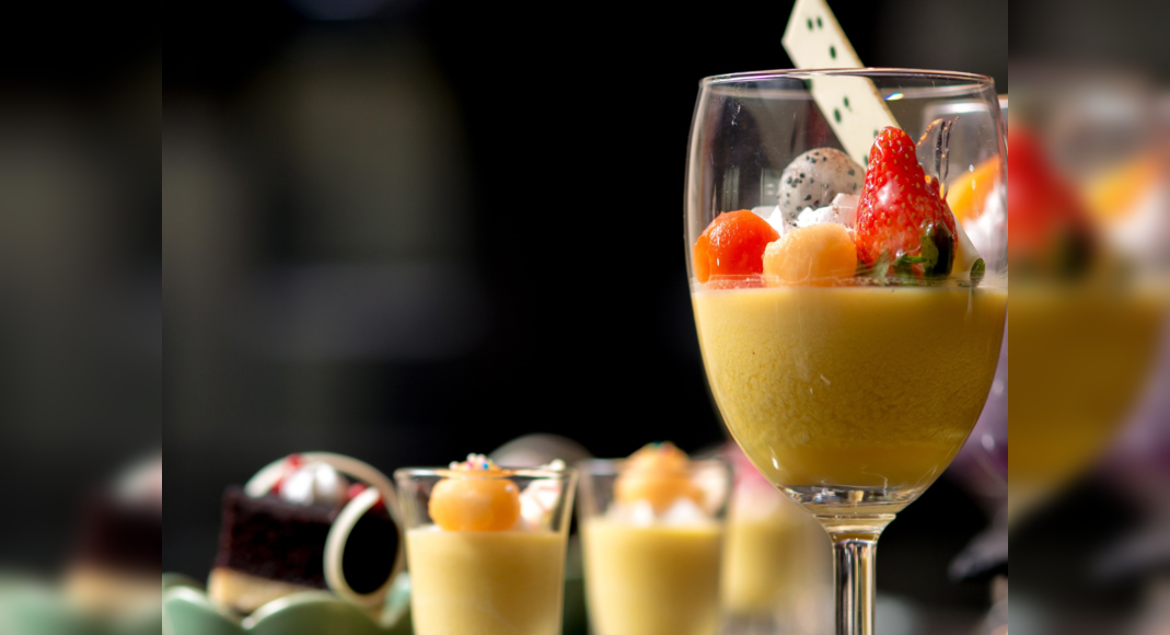 Fruit and Mint Custard Recipe How to Make Fruit and Mint Custard