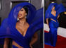 Cardi B's 'ghoonghat vibe' in electric blue gown