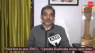 'Tried best to save JD(U)...' Upendra Kushwaha writes open letter