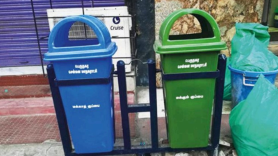 dustbin on road