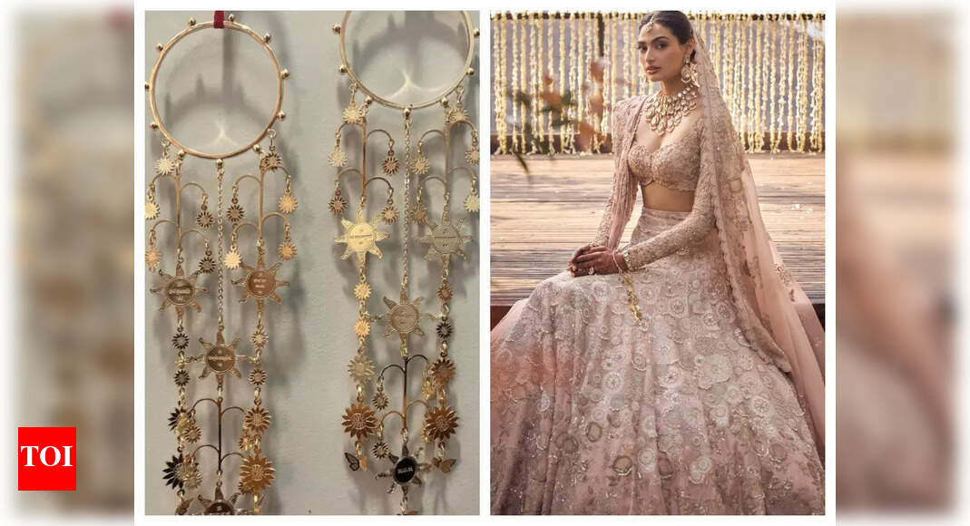 Athiya Shetty’s kalire charms featured 7 wedding vows hand engraved in