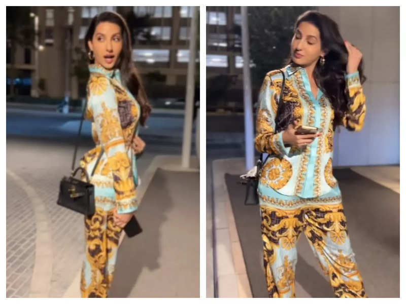 Nora Fatehi shows off her ‘birthday behaviour’ in a luxurious Versace co-ord set