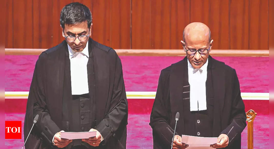 Supreme Court judge takes oath with ‘butterflies in stomach’ | India News – Times of India