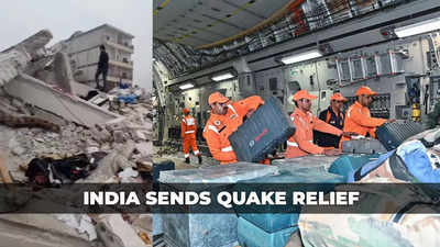 Turkey earthquake: India dispatches relief material along with NDRF team and dog squad