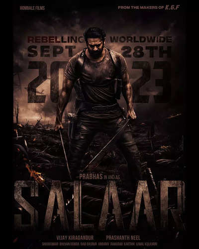 Makers drop a new poster of Prabhas' Salaar and confirms the release date  of the film