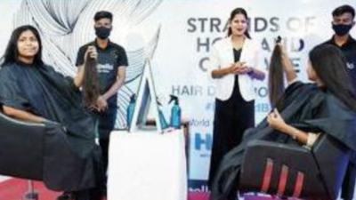 250 donate hair for cancer patients in Nagpur | Nagpur News - Times of India