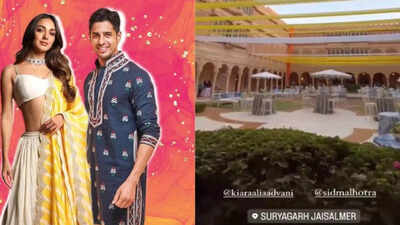 INSIDE video from Sidharth Malhotra-Kiara Advani's haldi venue gets leaked? Netizens think so