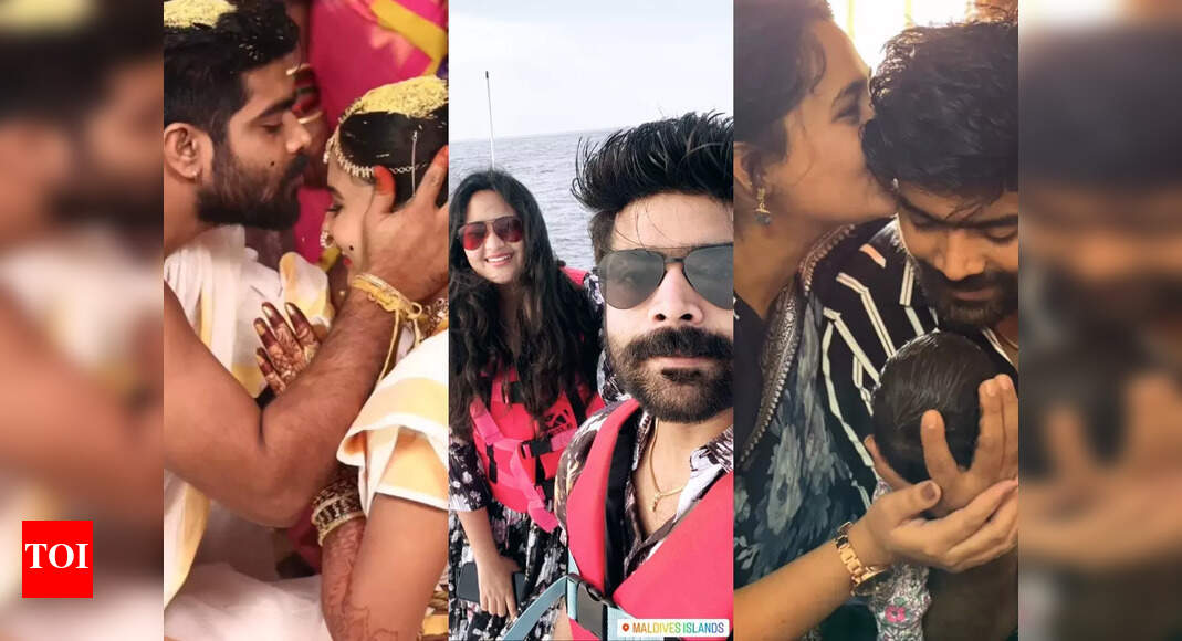 LV Revanth celebrates first wedding anniversary with wife Anvitha in ...