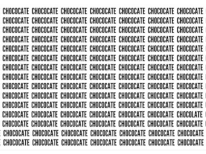  Can you find the word 'Chocolate' quickly?