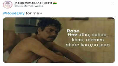 'Underground hone ka samay aa gaya': Singles share their plight via memes on Rose Day