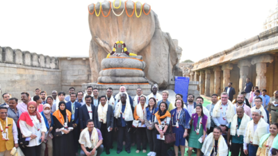 G 20 delegates visit Lepakshi shrine in Andhra Pradesh