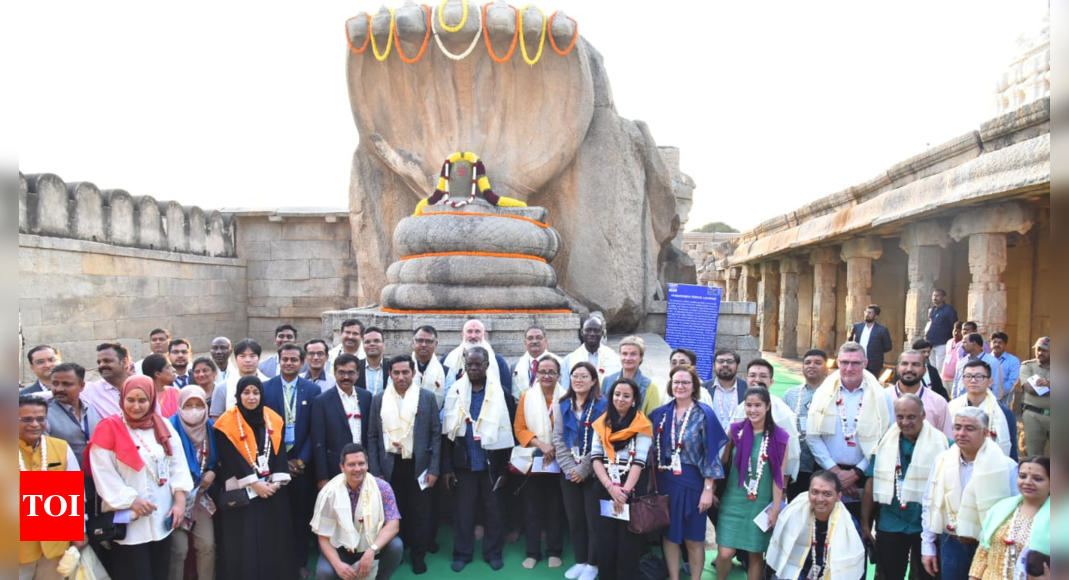 जी 20 प्रतिनिधियों ने आंध्र प्रदेश में लेपाक्षी मंदिर का दौरा किया |  अमरावती समाचार – टाइम्स ऑफ इंडिया