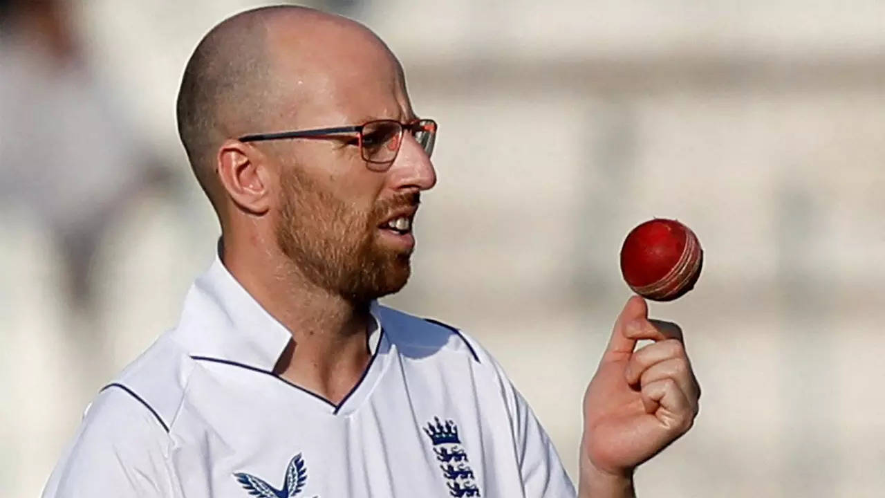 england-spinner-jack-leach-to-undergo-surgery-on-left-knee-leach-injured-his-left-knee-while-fielding-on-the-first-day-of-the-opening-match-of-the-test-series-in-hyderabad