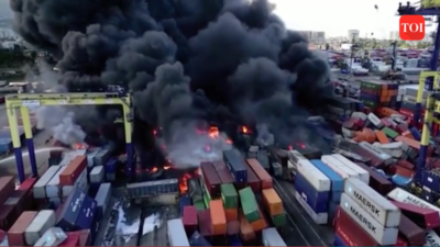 Watch: Massive fire breaks out at Turkey's Iskenderun Port