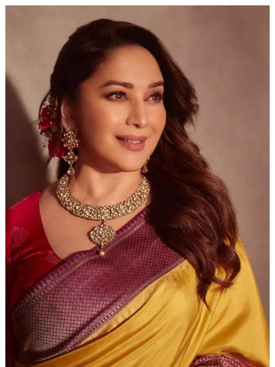 Madhuri Dixit Nenes Breathtaking Ethnic Looks Times Of India 