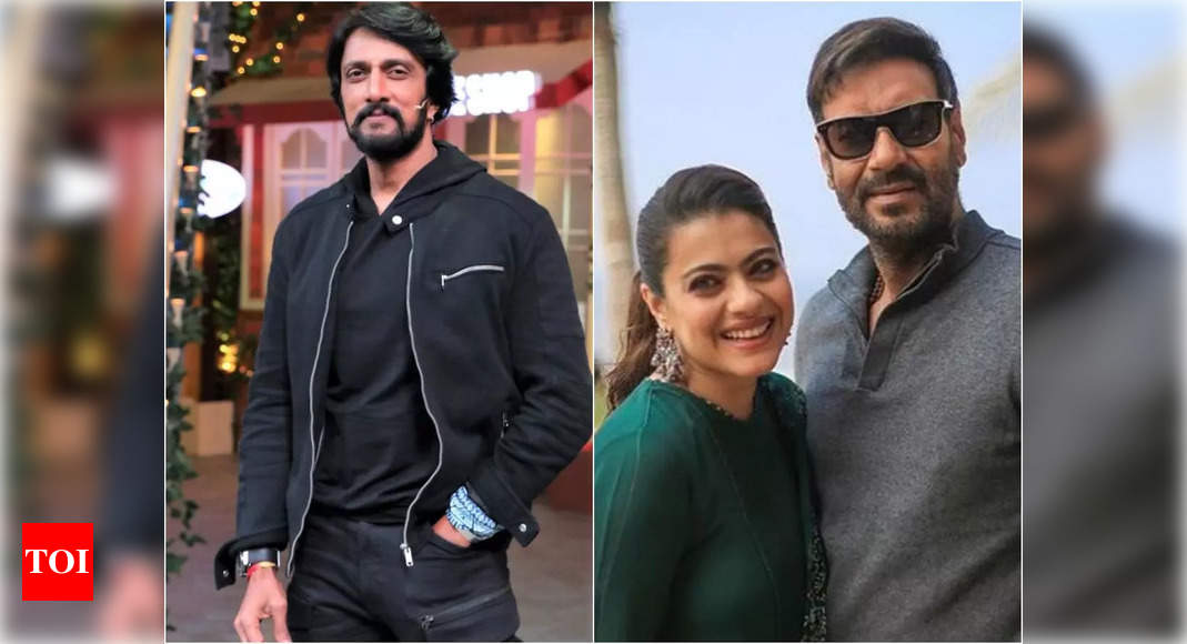 Kiccha Sudeep expresses his desire to work with his favourite actress Kajol post his Twitter spat with Ajay Devgn: I can’t have her husband hate me – Times of India