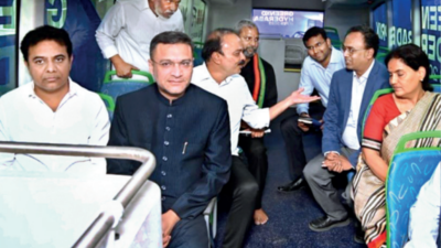 After war of words on House floor, KT Rama Rao & Akbaruddin Owaisi warm up to projects in Old City