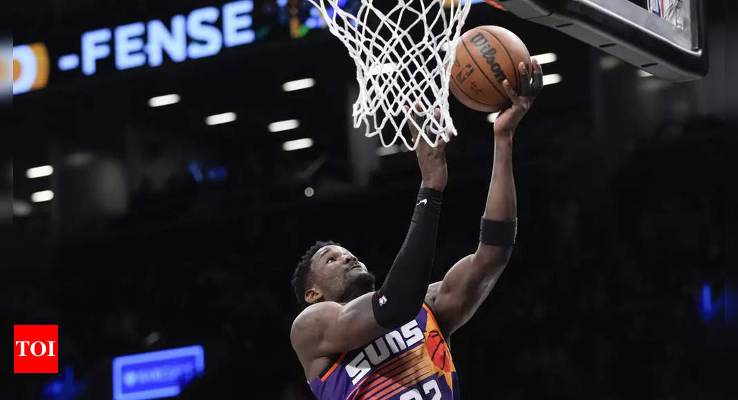 Phoenix Suns: NBA: Deandre Ayton stars as Phoenix Suns down Brooklyn Nets 116-112 | More sports News – Times of India