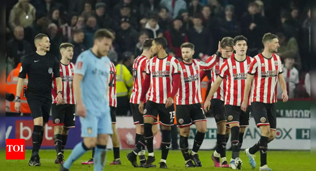 No Hollywood ending for Wrexham as Blades win FA Cup thriller Football News Times of India