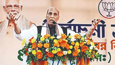 Give us 5 more years, we will make Tripura No. 1: Defence minister Rajnath Singh