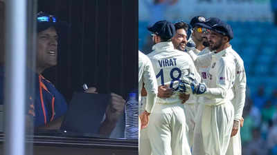 WATCH: Rahul Dravid exults in celebration after Mohammed Siraj sends Usman Khawaja packing