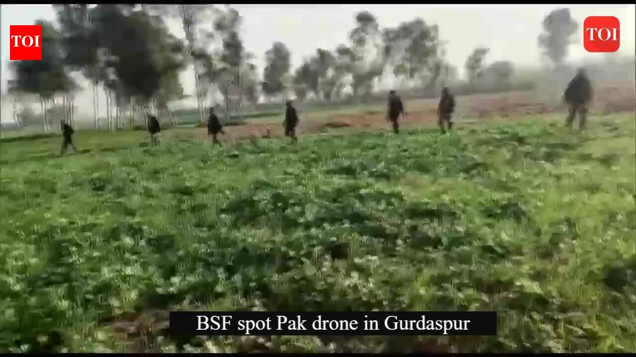bsf: Punjab: BSF spots Pak drone in Gurdaspur; search op underway