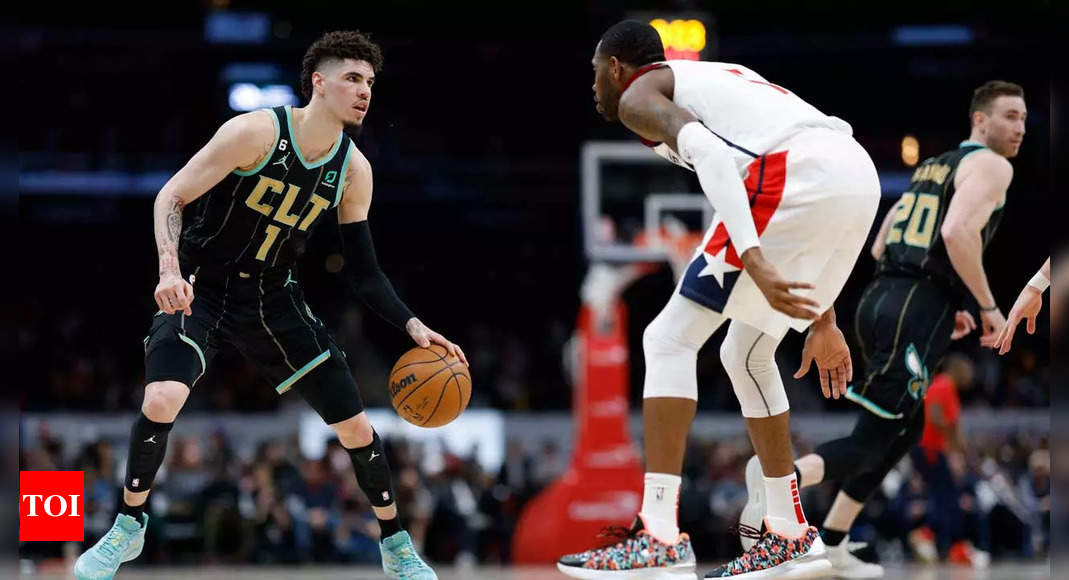 NBA: Kristaps Porzingis’s 3-point barrage boosts Washington Wizards over Charlotte Hornets | NBA News – Times of India